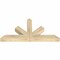 Ekena Millwork Saratoga Rough Sawn Timber Gable Bracket, Douglas Fir, 48"W x 24"H x 4"D x 4"F, 12/12 Pitch GBW048X24X0404SAR00RDF - alternate 5